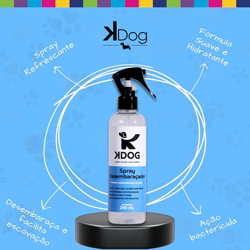 KDog, Silicone/Desembaraçador para cães e gatos, Aroma Tradicional, 500ml