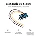 DC 0~30V Blue Digital Mini Voltmeter Three-Wire Calibratable 0.36