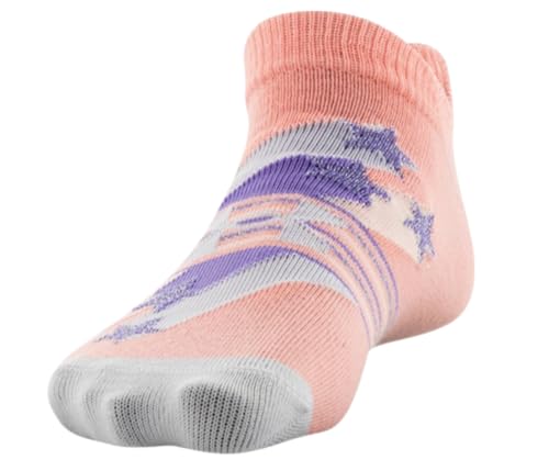 Under Armour Girl`s Essential No Show Socks 6 Pack (Assorted(U0221P6-082, Small)2