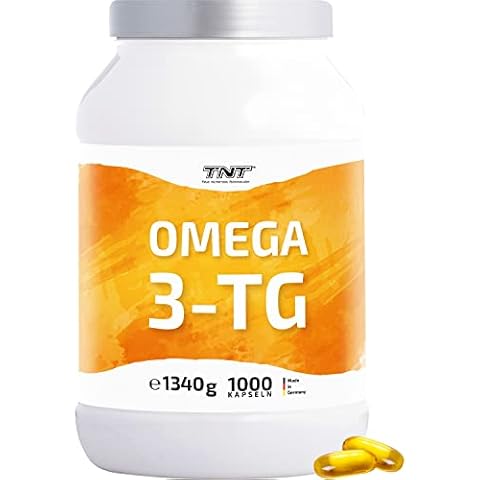 TNT Omega 3 (1000 Kapseln) • 2760mg Fischöl mit EPA & DHA pro Tagesdosis • Hochdosiert und laborgeprüft Cover