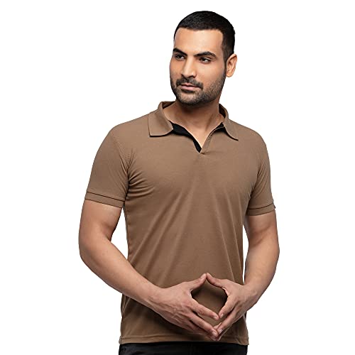 Image of Status Quo Men's Polo T-Shirt | Rich Cotton Blend | Slim Fit | All Day Comfort | Contrast Inner Placket | Polo Collar