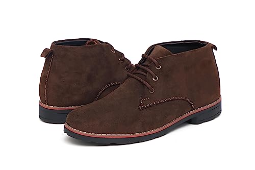 Image of ARAMISH Men's Suede Leather Lace Up Formal Ankle Chukka Boots