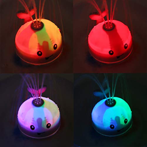 Gigilli Baby Bath Toys Gifts, Rechargeable Baby Toys Whale, Light Up Bath Toys, Sprinkler Bathtub Toys for Toddlers… - Image 3