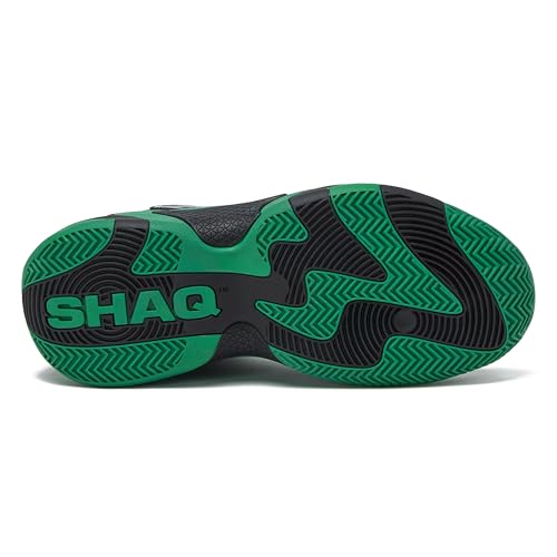 Image of SHAQ Devastator High Top Basketball Shoes for Men, Indoor or Outdoor Court Basketball Mens Sneakers - Black, White, Green, Blue, Orange or Red Size 8 to 15