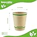 Responsible Products 10 oz Double Wall Insulated Paper Coffee Cups (500 Count) – Smooth Wall Insulated To Go Coffee Cups - Natural Brown, Compostable, Eco-Friendly, Disposable Hot Beverage Cups 2