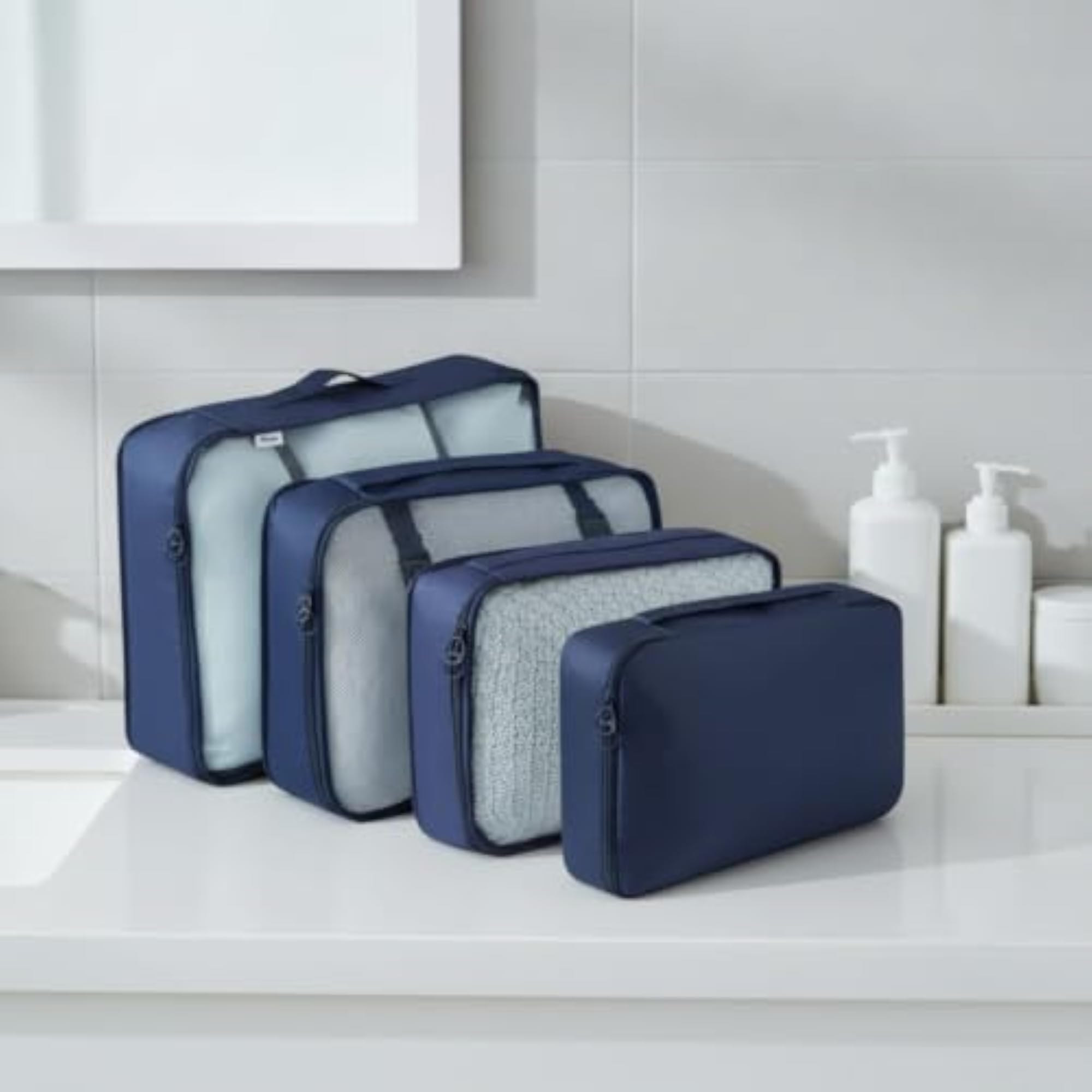 11 Pieces Lightweight Luggage Organizer Bags with Toiletry Bag