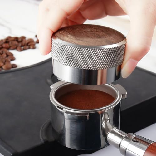 Distributeur de café 58mm en noyer avec hauteur réglable pour porte-filtre - 8