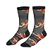 DRTGEDS Traditional Koi Carps With Spots Fashion Leisure Sports Socks Are Unisex To Keep Feet Dry Suitable Various Outdoor Sports