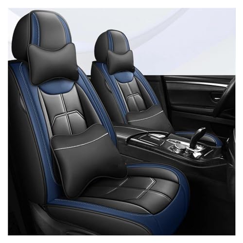 Housse de siège voiture pour Nissan protection complète noir et bleu