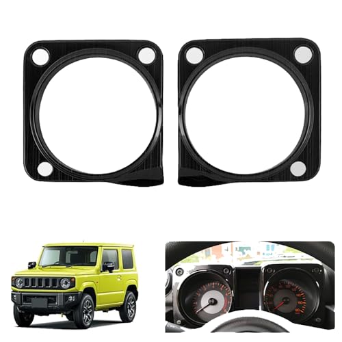 ジムニーJB64W/JB74 メーターパネル SUS304ステンレス メーター周りガーニッシュ メーターカバー 内装 インテリアパネル パーツ (ブラック)