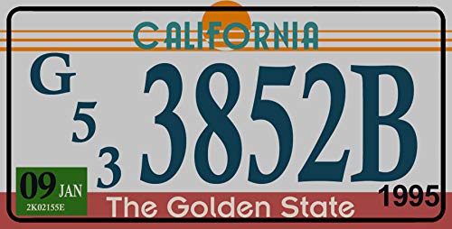 - Set mit 10 Metall USA Auto LIZENZPLATTEN - Repliken von echten amerikanischen Platten (Fabbri LF3)