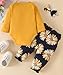 Fullfamous Newborn Baby Girl Clothes Gifts Outfits,Fall Winter Long Sleeve Romper and Pant Set Yellow Sunflower 0-3 months