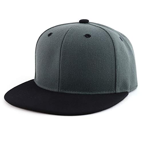Image of Trendy Apparel Shop Infant to Youth Plain Structured Flatbill Snapback Cap