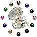 10PC Freshwater Twin Pearl Cultured Love Wish Pearl Oyster with Round Pearl Inside for Twin Pearl Gift Fun for Children Family Friends Party Oyster with Pearls Inside(6-8mm, 10PC Total 20 Pearls）