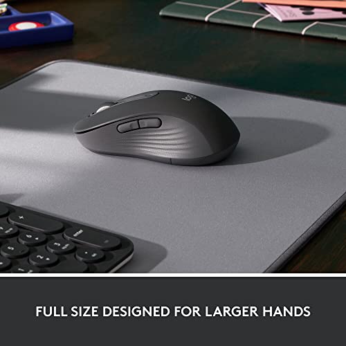 Image of Logitech Signature M650 L Full Size Wireless Mouse - for Large Sized Hands, 2-Year Battery, Silent C