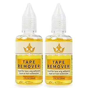 Tape in Extension Remover – Fast Acting Hair Extensions Hair Glue Lace Wig Glue Remover,Tape in Hair Extensions Adhesive Remover(Two Bottles)