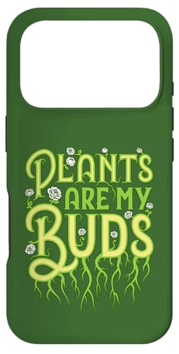 Plants Are My Buds Gardener �ԕ� �K�[�f�j���O �t�̉� �X�}�z�P�[�X iPhone 17 Pro �p