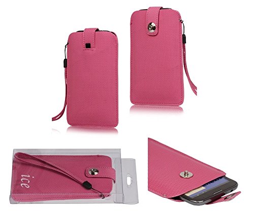 Carcasa Coolpad Dashen F2 rosa tipo libro con imán y textura antideslizante 2