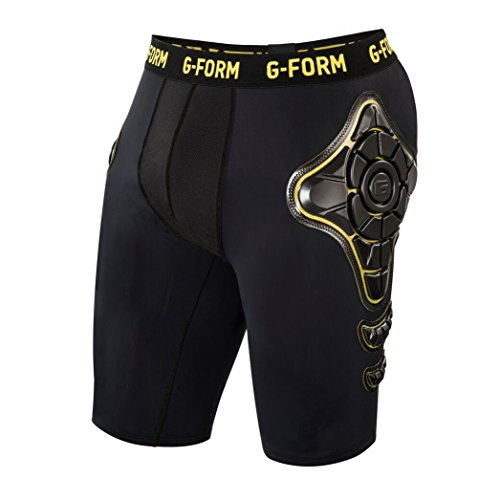 G-Form Pro-X Compression Shorts, Black/Yellow, Large G-Form Pro-X Compression Shorts, Black/Yellow, Large