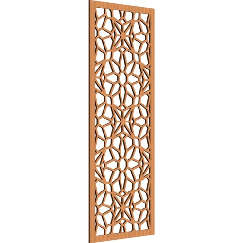 Lock Haven Decorative Pierced Fretwork Wood Wall Panels, 21 3/8"W x 54 3/8"H x 3/8"T, Cherry