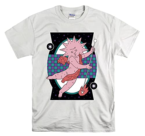 T-shirt unisexe Old Magic Cherub blanc en taille XL pour look urbain