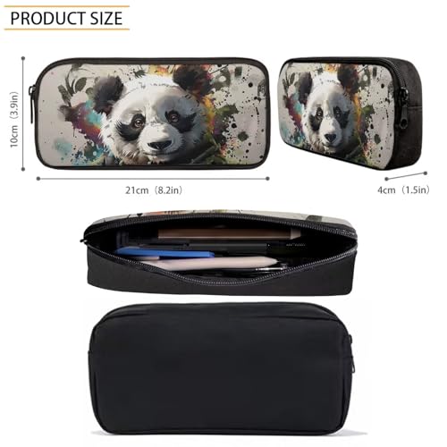 Bulopur Children's Panda Book Bag Set of 3, Kids School Backpack Schoolbag Bookbag Purses Lunch Tote Bag Pencil Case Box for Toddler Girls Boys4