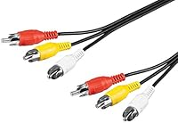 goobay 50382 Composite Audio/Video Verbindungskabel 3m 3m Kabel