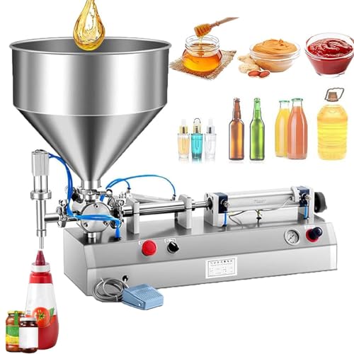 SNBGRYE Máquina envasadora de líquidos pneumática de 300 W (5-1500 ml), máquina automática de enchim