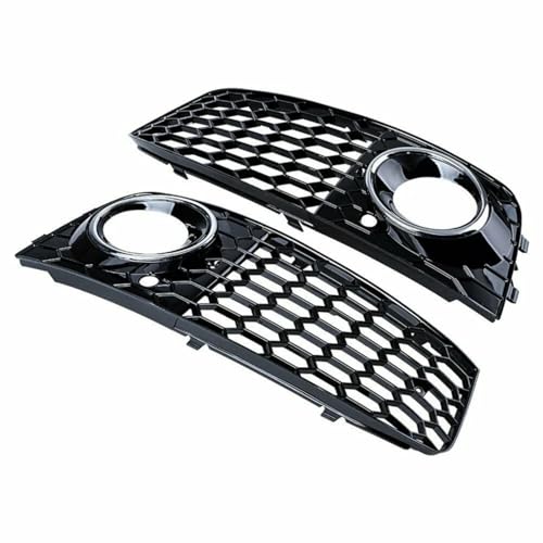 Rejilla de parachoques con marco para luz antiniebla delantera de coche A4 B8 2008-2012