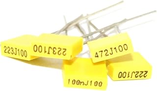Condensadores 50 unids/lote kit de condensador de corrección de película de de polipropileno 1nF-0,47 uF conjunto de componentes paquete de condensador de bloque amarillo Electrical Testing Capacitors