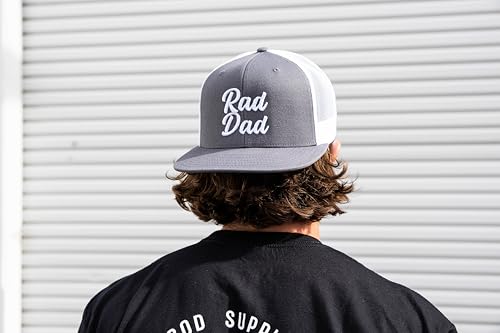Image of DadBod Apparel DB - Rad Dad Snapback Hat - Baseball Cap for Fathers - Trucker Hat