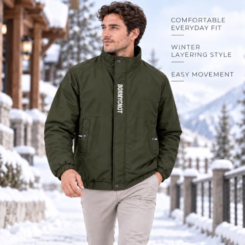 Image of Men's Stylish Winter Jacket, Full Sleeve, Regular Fit, Windcheater & Zipper Closure jacket
