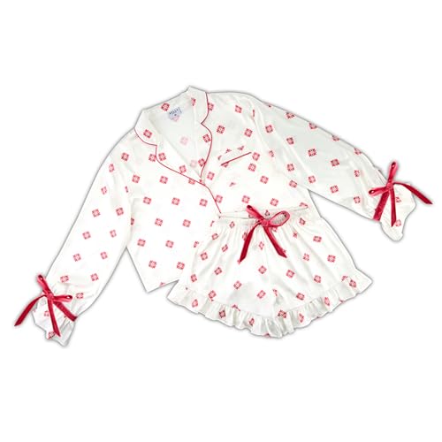 Image of Bella Sleep + Spa womens Pajamas for Women - 2-piece Ruffled Satin