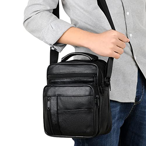 Bolsas de ombro masculinas de viagem, bolsa transversal de couro PU pequena para homens - homem pequ