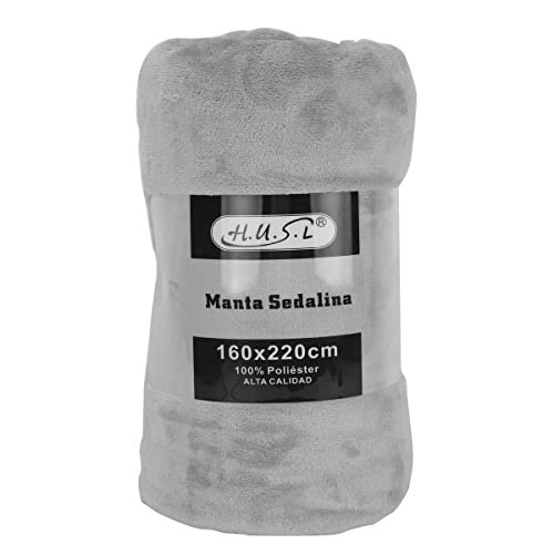 Husl Manta Sofa Suave De Franela, Mantas Para Cama 90 Suave - Manta Pelo De Microfibra Transpirable Hipoalérgica, Multiusos Manta Forro Polar Gris, 160x220cm Husl Manta Sofa Suave De Franela, Mantas Para Cama 90 Suave - Manta Pelo De Microfibra Transpirable Hipoalérgica, Multiusos Manta Forro Polar Gris, 160x220cm