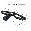 Eapele Tow Hitch Step for 2 inch Receiver, Universal Anti Slip Bumper Guard,Strong Steel 10000lbs Maximum Load, for Trailer Tow Truck Pickup SUV Pickup Van RV