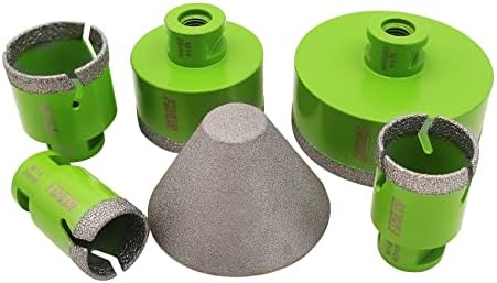 FACHLICH Diamond Drill Core Bits Set 6/6/8mm Tile Hole Saw Kit Vacuum Brazed M14 Connection for Tile Porcelain Granite Marble
