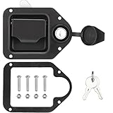 Loclink Black Truck Box Latch Replacement kit, Paddle Latch Tool Box Locks with Keys,Truck Box, Trailer Door, RV, Camper, Storage Box, 4.4