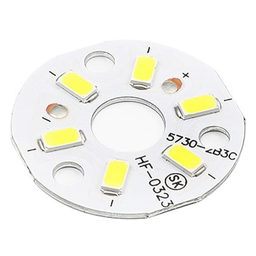 Image of 15Pcs LED Chip Bulb, 1.22 inch Dia, 6500K Warm White Bright Light, 3W, 9-11V, 5730 120ml, Aluminum LED Bulb, Without Silicon Grease, Surface Mounted Devices Light Beads, Floodlight for Camper Light Bulb