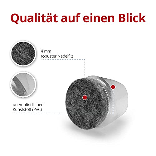 GLEITGUT 4 x coprisedia con superficie in feltro