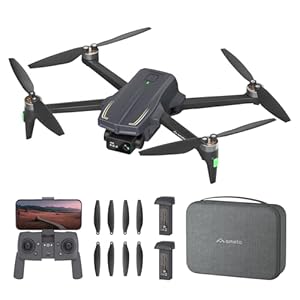 Ameta S20 Pro Drones with Camera for Adults 4k UHD, GPS Drone for Adults Beginners with 50 Mins Long Flight, Brushless Motor, Altitude Hold, Cool Toys Gifts for Men Boys(Under 249g)
