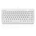Perixx Periboard-407 Wired USB Mini Keyboard, Small Travel Portable Chiclet Key Keyboard with 11 Hot Keys, Piano White, US Layout