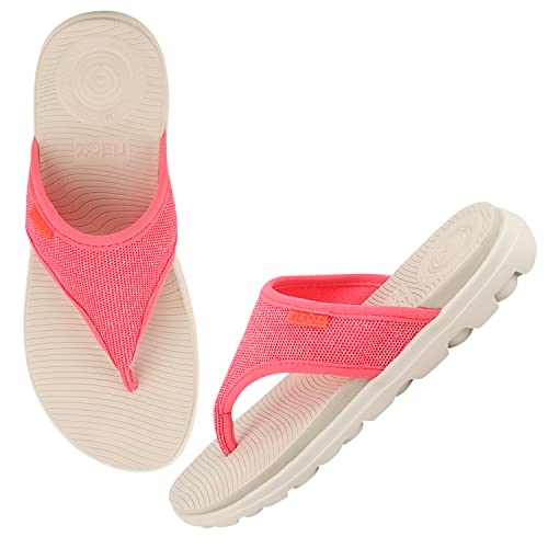 Image of URJO womens Trend-1 Women's Flipflops With Levirex for 40% Less Pressure Arch Support & Anti-skid Comfort By Neo Slipper