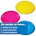 Baker Ross FN152 Große Frisbee-Flugscheiben - 4er-Pack, Garten-Sportspielzeug für Kinder, Sommerspielzeug