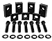 Jeep Wrangler JKU/JLU Black Delrin Plastic Rear Seat Recline Kit with Bolts and Washers