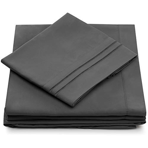 Twin XL Size Bed Sheets - Grey Twin Extra Long Bedding Set