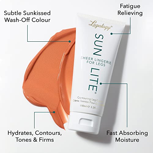 Legology Sun-Lite Contouring Tinted Leg Cream, Sheer Leg Make Up for Bare Leg Confidence 50ml - Image 3