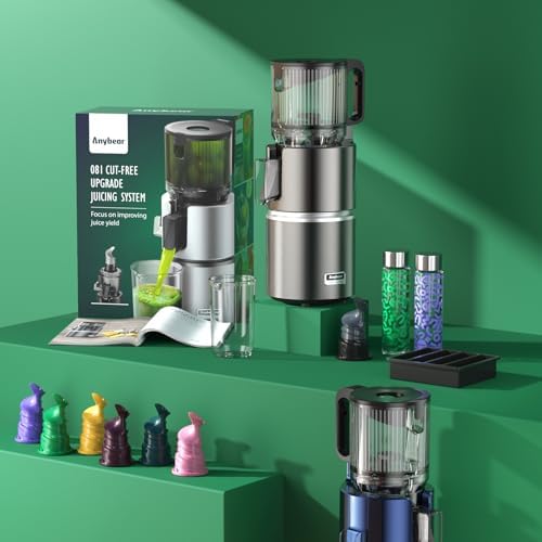 Anybear 350W Cold Press Juicer, Makes Juice & Sorbet & Nut Milk + Recipe — view 8
