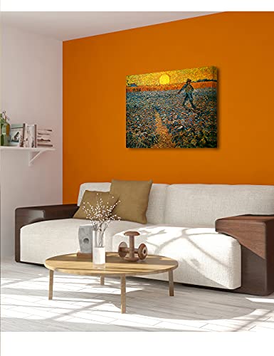 Decorarts - The Sower, Vincent Van Gogh Art Reproduction. Giclee Canvas Prints Wall Art For Home Decor 30X24 #TOP2