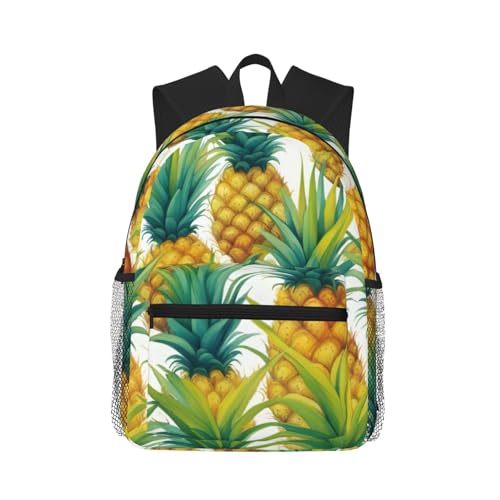 Sac à dos imprimé ananas résistant pour soulager le dos
